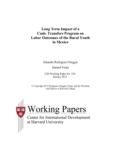 Working Papers  Center for International Development at Harvard University