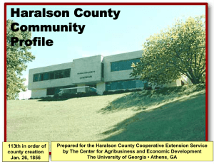 Haralson County Community Profile