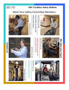 KSU Facilities Safety Bulletin Meet Your Safety Committee Members Short cu