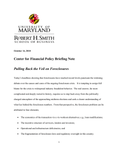 Center for Financial Policy Briefing Note