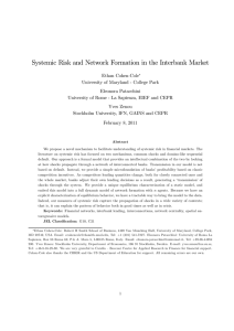 Systemic Risk and Network Formation in the Interbank Market