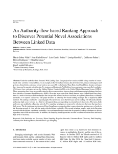 An Authority-flow based Ranking Approach to Discover Potential Novel Associations