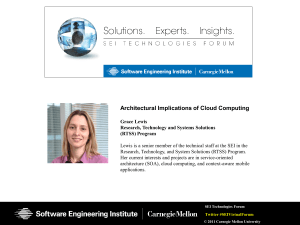 Architectural Implications of Cloud Computing