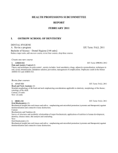 HEALTH PROFESSIONS SUBCOMMITTEE REPORT FEBRUARY 2011 I.