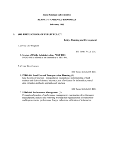 Social Sciences Subcommittee REPORT of APPROVED PROPOSALS February 2013