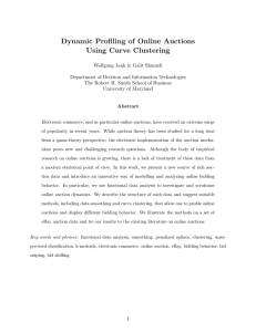 Dynamic Profiling of Online Auctions Using Curve Clustering