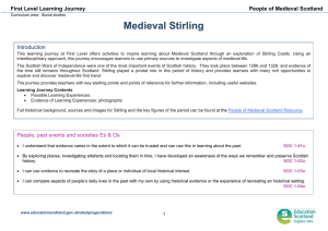 First Level Learning Journey People of Medieval Scotland Introduction
