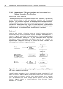 22.4.6 Generation of Efficient Compilers and Interpreters from Natural Semantics Specifications