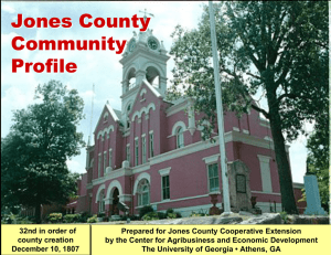 Jones County Community Profile