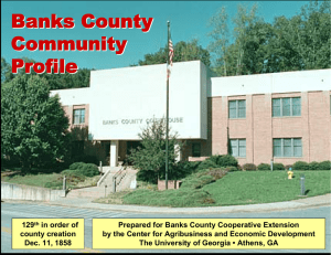 Banks County Community Profile