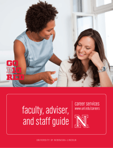 faculty, adviser, and staff guide career services www.unl.edu/careers