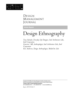 Design Ethnography D M J
