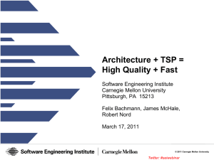 Architecture + TSP = High Quality + Fast