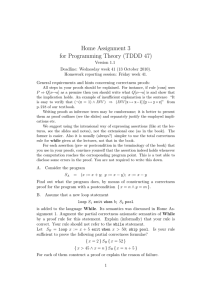Home Assignment 3 for Programming Theory (TDDD 47)