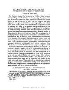 ENVIRONMENTAL  LAW  ISSUES  IN  THE