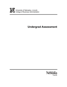 Undergrad Assessment —Lincoln University of Nebraska