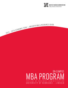 MBA PROGRAM ON-CAMPUS 1