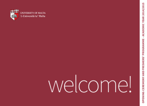 welcome! CADEMIC YEAR 2014/2015 AMME - A S’ PROGR