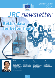 JRC  newsletter Better data