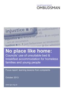 No place like home: Councils’ use of unsuitable bed &amp;