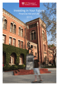 Investing in Your Future:  2015 Financial Aid and USC