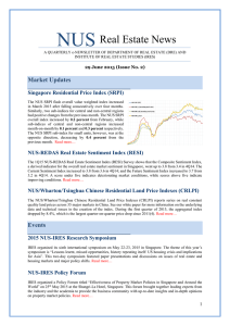 NUS Real Estate News