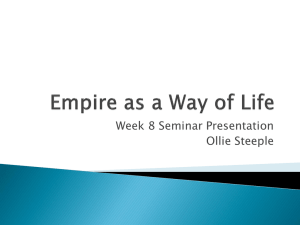 Week 8 Seminar Presentation Ollie Steeple