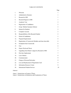 TABLE OF CONTENTS  Page 1.   Welcome