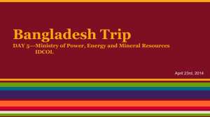 Bangladesh Trip  DAY 5---Ministry of Power, Energy and Mineral Resources IDCOL