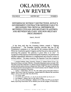 LAW REVIEW OKLAHOMA BOYLE'S