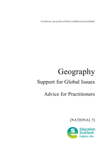 Geography Support for Global Issues  Advice for Practitioners