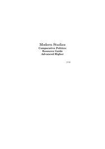 Modern Studies Comparative Politics: Resource Guide