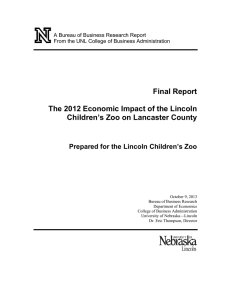 Final Report The 2012 Economic Impact of the Lincoln