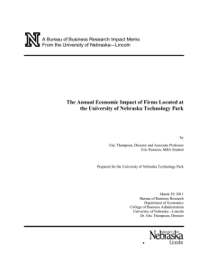 The Annual Economic Impact of Firms Located at