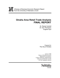 FINAL REPORT Omaha Area Retail Trade Analysis