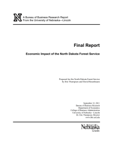 Final Report Economic Impact of the North Dakota Forest Service