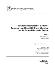 The Economic Impact of the Rowe Sanctuary and Sandhill Crane Migration