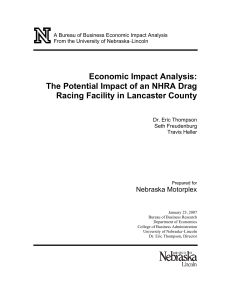 Economic Impact Analysis: The Potential Impact of an NHRA Drag