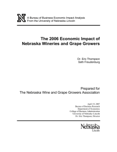 The 2006 Economic Impact of Nebraska Wineries and Grape Growers