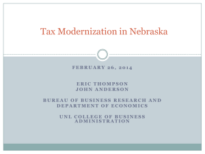 Tax Modernization in Nebraska