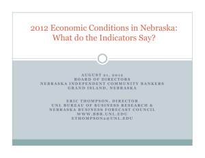 2012 Economic Conditions in Nebraska: What do the Indicators Say?