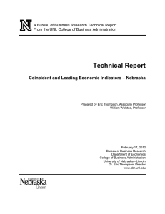 Technical Report – Nebraska Coincident and Leading Economic Indicators
