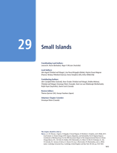 29 Small Islands Coordinating Lead Authors: Lead Authors: