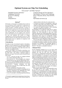 Optimal System-on-Chip Test Scheduling