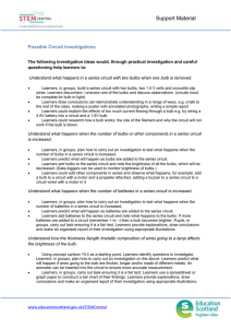 Support Material  Possible Circuit investigations