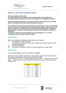 Blowin’ in the Wind Teachers Notes