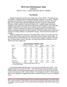 2012 Corn Performance Tests Edited by