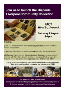 Join us to launch the Hispanic Liverpool Community Collection! FACT Wood St, Liverpool