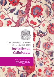 Invitation to Collaborate The East India Company at Home, 1757–1857: