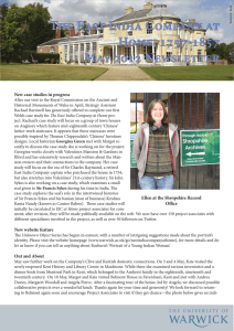 The East India Company at Home, 1757-1857 May 2012 Newsletter